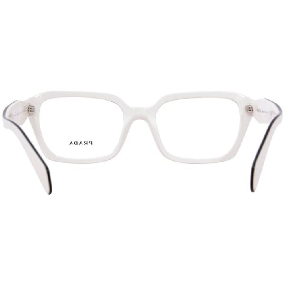 1000. Prada Eyeglasses Women's White Full Rim Cat Eye - Picture 4 of 5